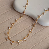 Abby Pearl Tassel Necklace
