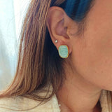 Amara Stud Brass Earrings