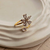 Cove Zircon Adjustable Ring